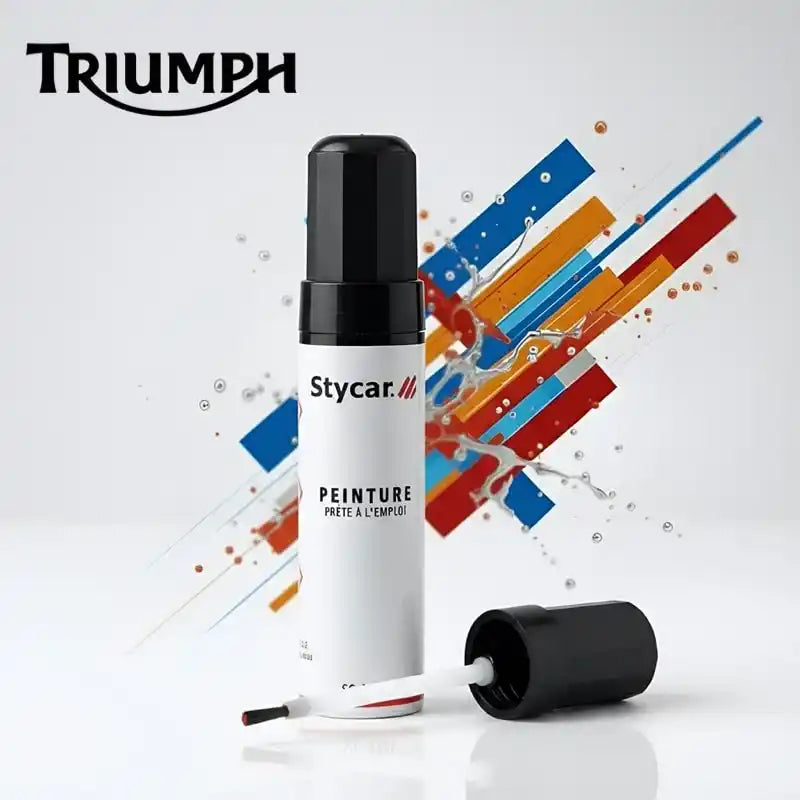 Gamme complète de stylos retouche peinture moto Stycar pour TRIUMPH : teintes d'origine constructeur disponibles pour tous les modèles listés.