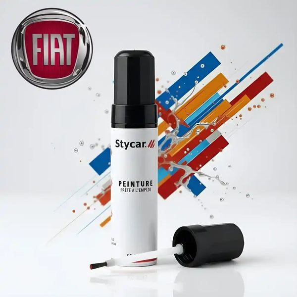 Stylo retouche peinture Fiat Stycar teinte d'origine pour effacer rayures et éclats carrosserie (Choix par code couleur).