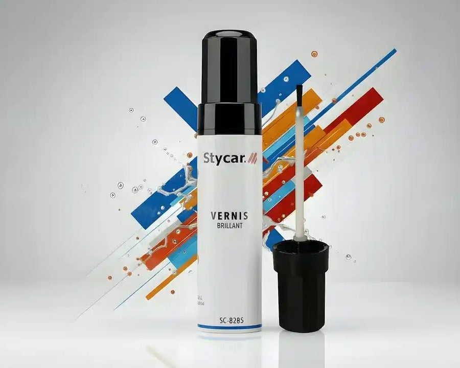 Stylo vernis transparent de finition Stycar pour protéger la retouche peinture durablement et apporter une brillance éclatante à la carrosserie.